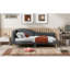 Upholstered Daybed With Headboard And Armrest, Support Legs-1827562103-1827562100