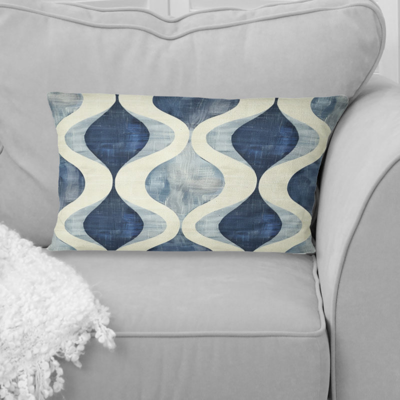 Coussin Blue Ogee