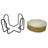 Resin Round 6 Piece Coaster Set With Holder-92424409-92424410