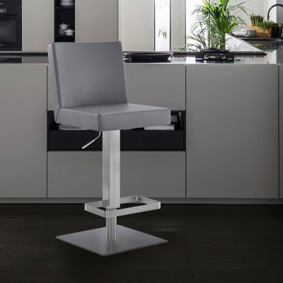 Bucoli Swivel Adjustable Height Bar Stool
