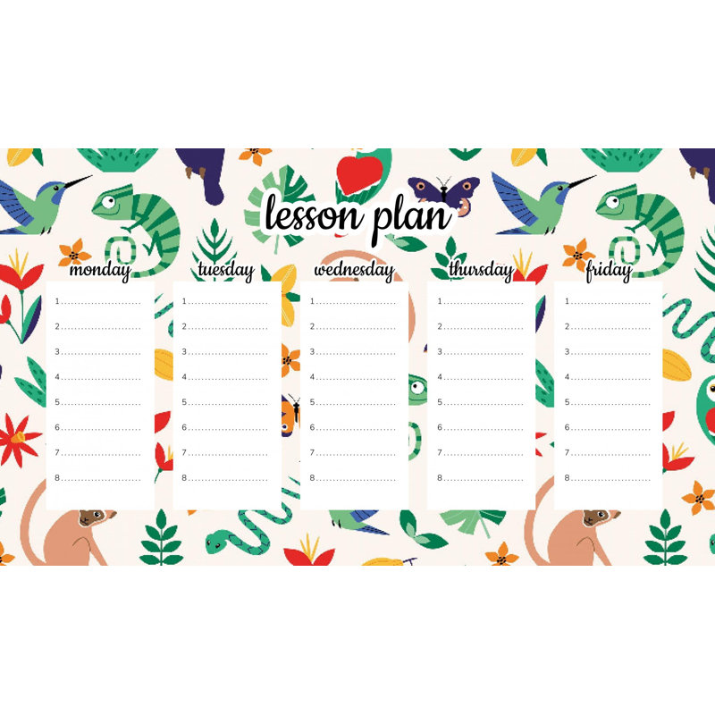 Magnetic Lesson Plan Wild Animals and Birds