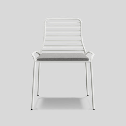 XY Outdoor Dining Side Chair, White