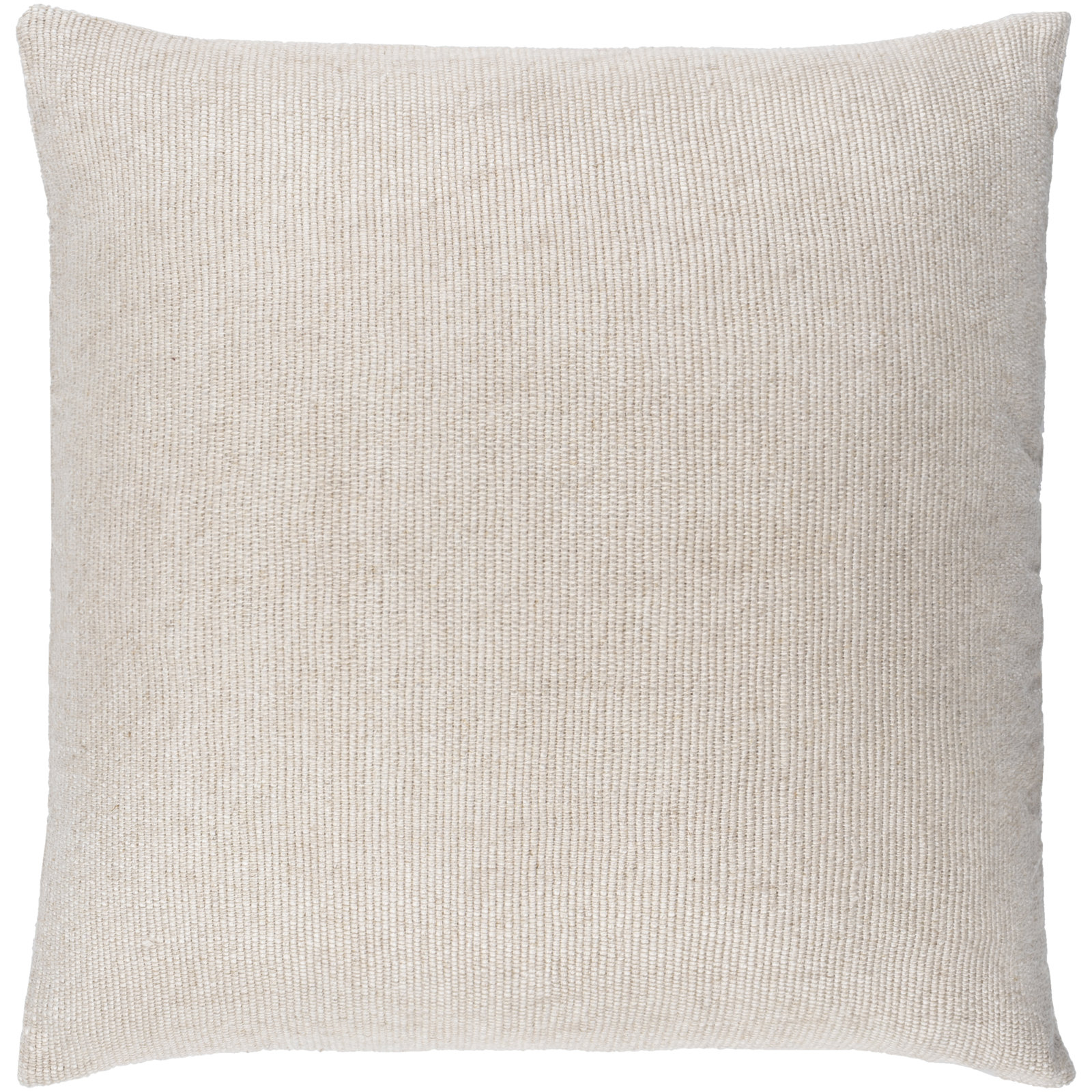 Arlington Throw Pillow, 22" x 22", Polyester/Polyfill, Cream