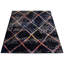 Tapis bleu marine / rouge Stigall-484237001