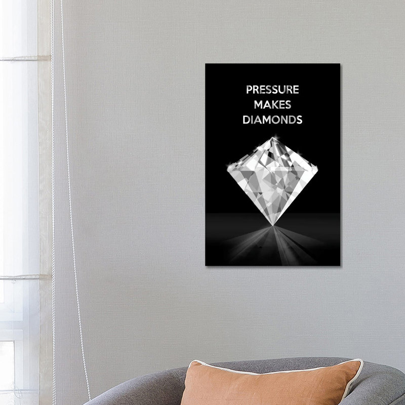 Pressure Makes Diamonds by Adrian Baldovino - Wrapped Canvas Painting, 66.04 cm H x 45.72 cm W x 3.175 cm D