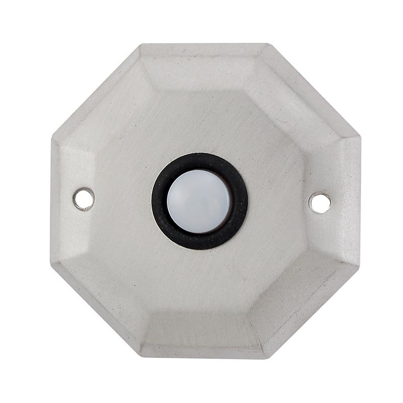 Archimedes Push Button, Satin Nickel