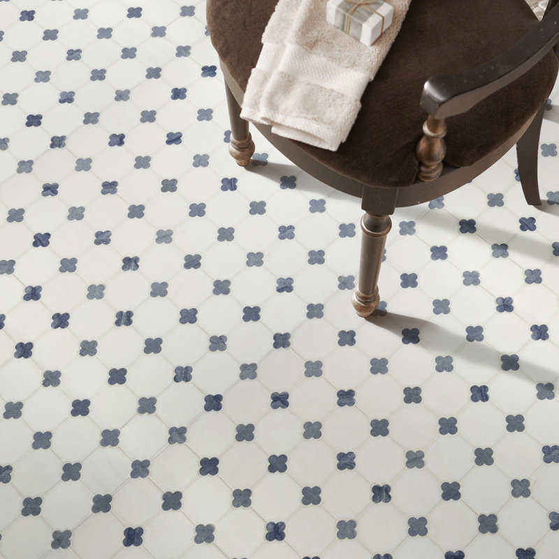 Loredana Fiorello 12 in. x 12 in. Polished Marble Mosaic Floor and Wall Tile