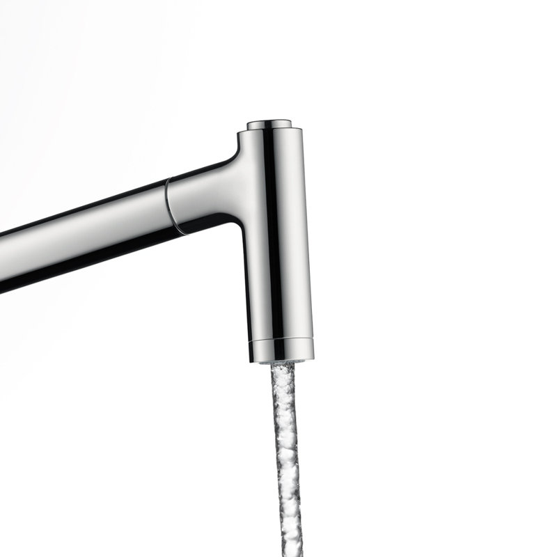 Metris Single Handle Kitchen Faucet, Chrome