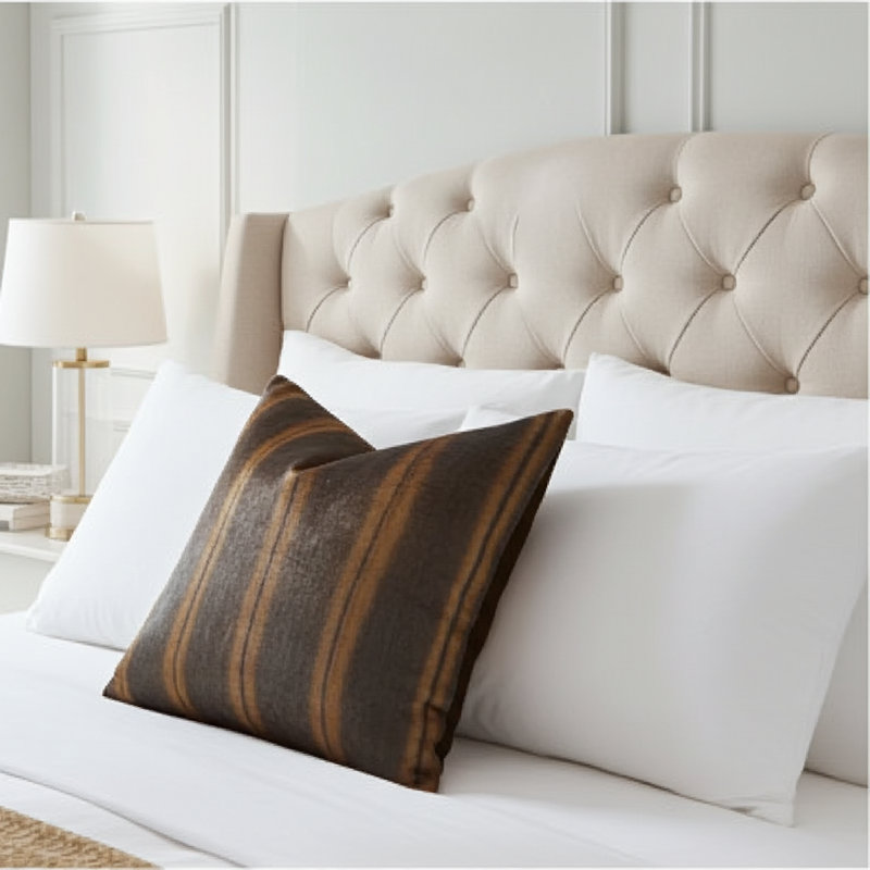 Lavish Mink Pillow Cover & Insert, 16" x 16", Throw Pillow