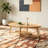 Simple Solid Wood Oval-shaped Coffee Table