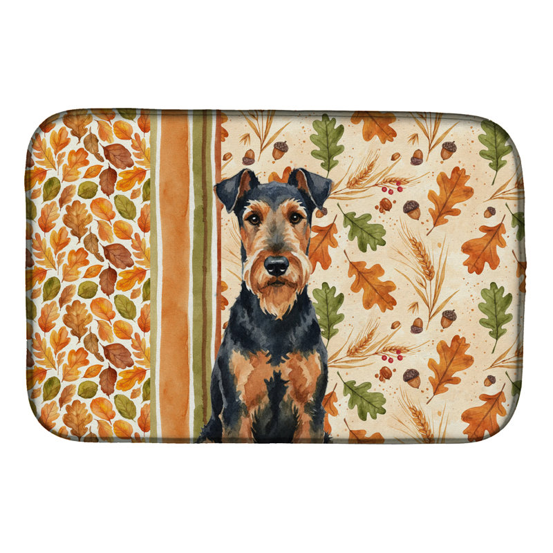 Tapis de séchage Airedale Terrier Heirloom