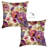 Precious Purples and Blues Floral Throw Pillow
