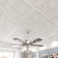 2 pi X 2 pi Carreau de plafond en PVC à coller, carreau de plafond imperméable (48 pieds carrés / caisse)-68015847