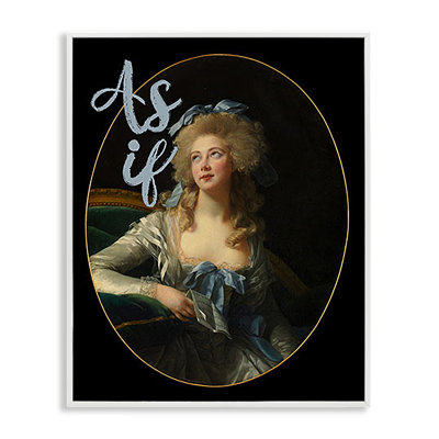 As If Classical Portrait Framed Giclee Art by Ashley Singleton