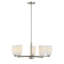 Lustre 5 lumières Aldegonde en nickel satiné-129437297