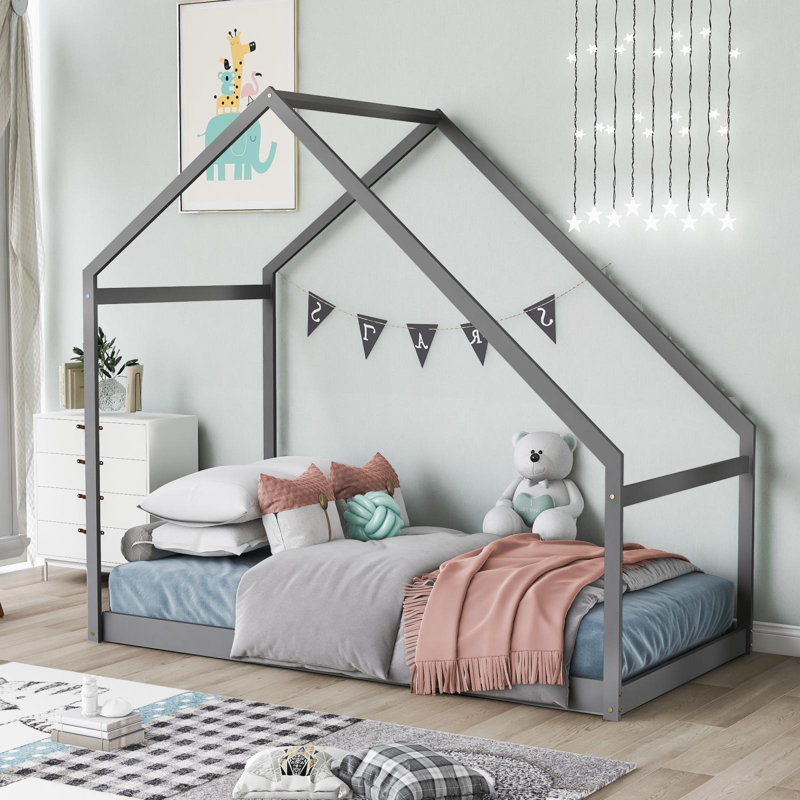 Lit Shebaka House par Isabelle & Max, gris, Simple