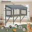 Wooden Cat Catio Window Box Enclosure, Expandable Window Perch House, Secure Indoor Outdoor Haven For Multi Cats