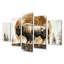 Buffle américain dans les Prairies - Art mural animal Buffalo - ensemble d'art mural moderne