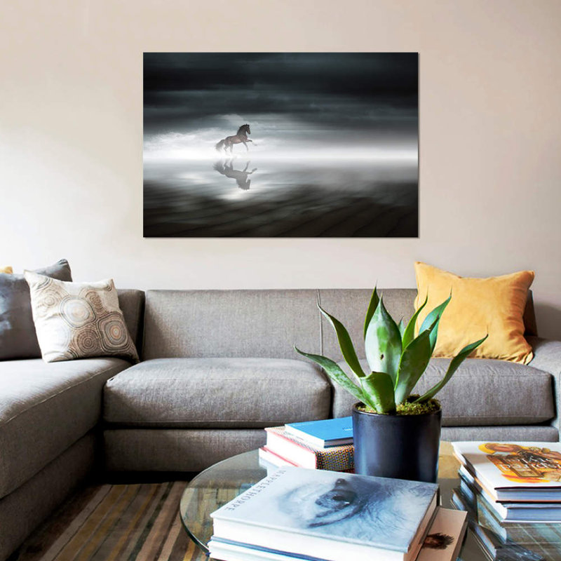 «En Medio de la Nada», reproduction sur toile, H 18 po x l 26 po x P 1,5 po, Toile tendue, Pas de tapis