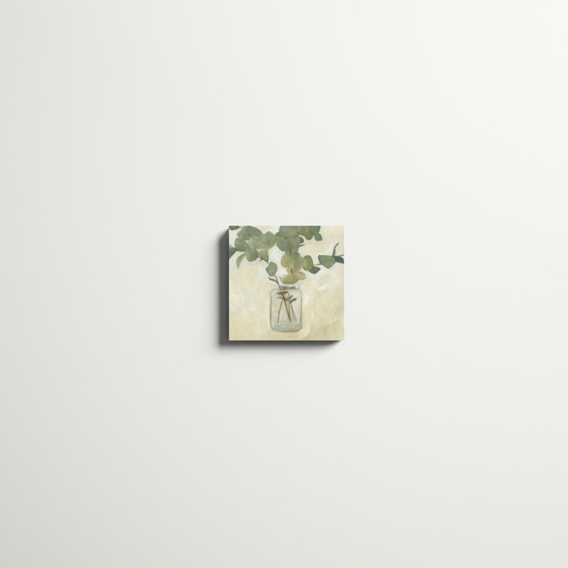 «Greenery Still Life II» par Emma Scarvey, reproduction d'art sur toile, H 12 po x l 12 po, Toile tendue
