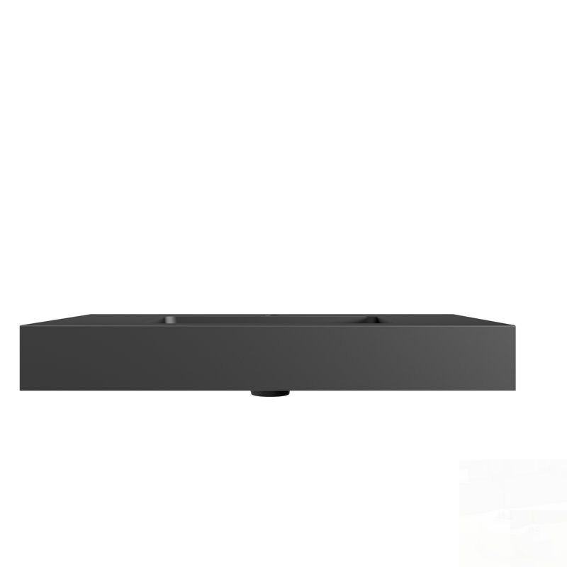 Vasque intégrée en surface solide technique avec trop-plein intégré, design moderne et élégant pour salles de bains contemporaines et entretien facile