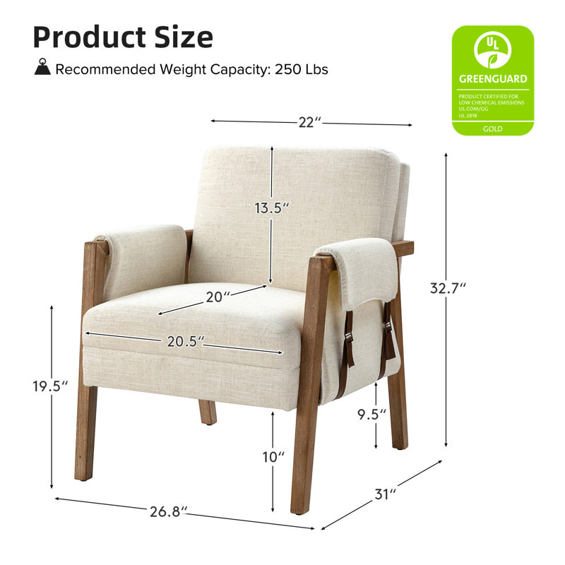 Fauteuil Asraa, Polyester ivoire
