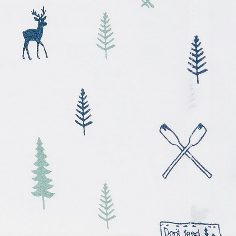 Shasta Lake Cotton Percale Standard Sheet Set, Full Sheet Set with 2 Pillowcases, Campout
