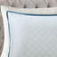 Housse de couette en coton grand format réversible avec motifs bicolores et médaillons