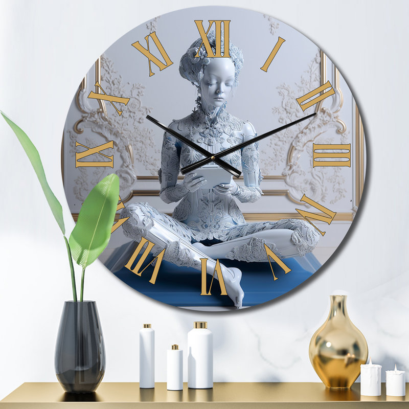 Horloge murale Futuristic Cyber Yoga, Petit