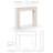 Flatiron Cast Stone Fireplace Surround with Beveled Hearth-103703137-103703139