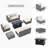 Wicker 6 - Person Modular Patio Conversation Sets With Cushions-1545340829