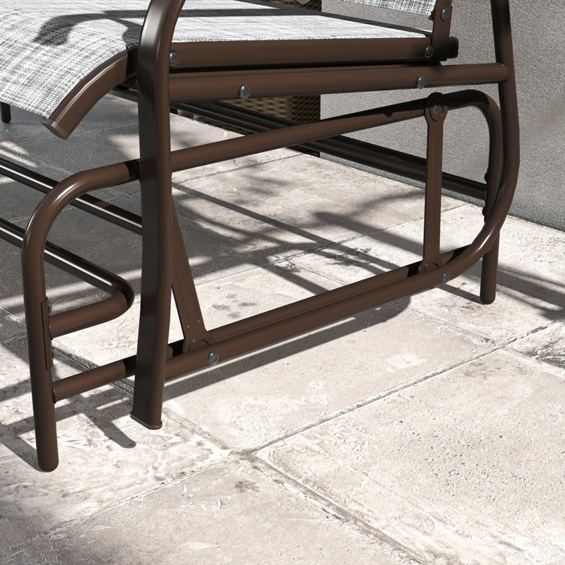 Banc oscillant d'extérieur pour 2 personnes Outsunny