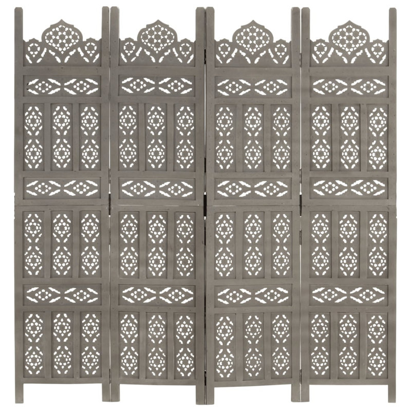 Shenandoah 165cm H Folding Room Divider, Grey, 4