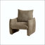 Fauteuil d'appoint surdimensionné en chenille 34,3 po-129386670