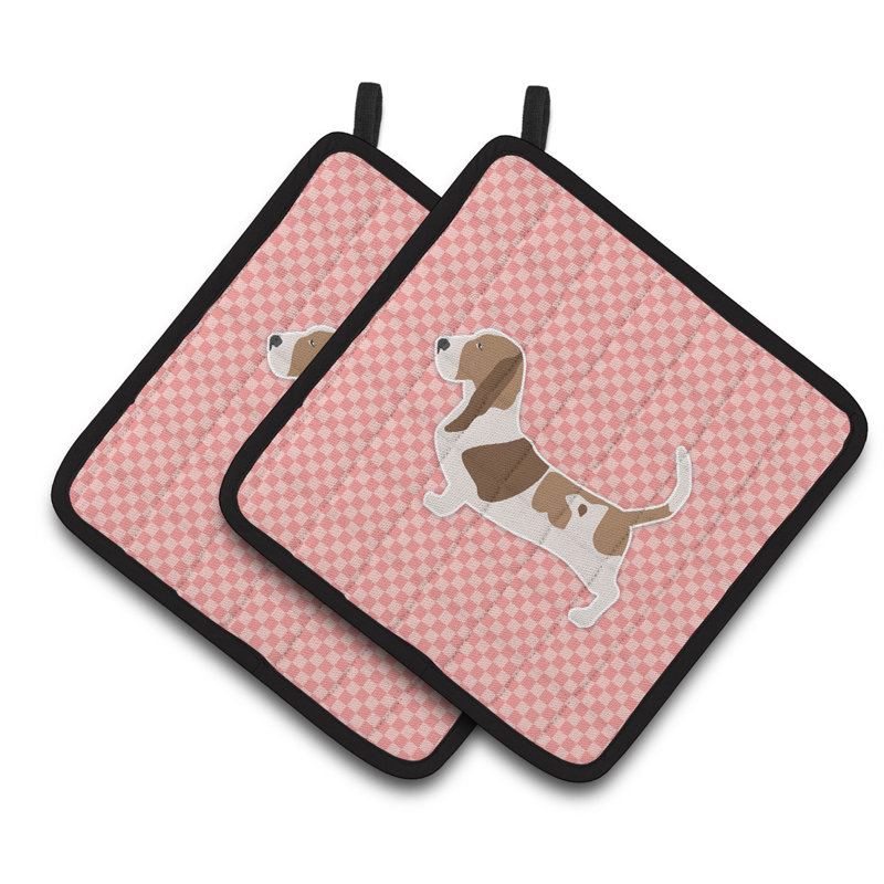 Basset Hound Damier, Rose