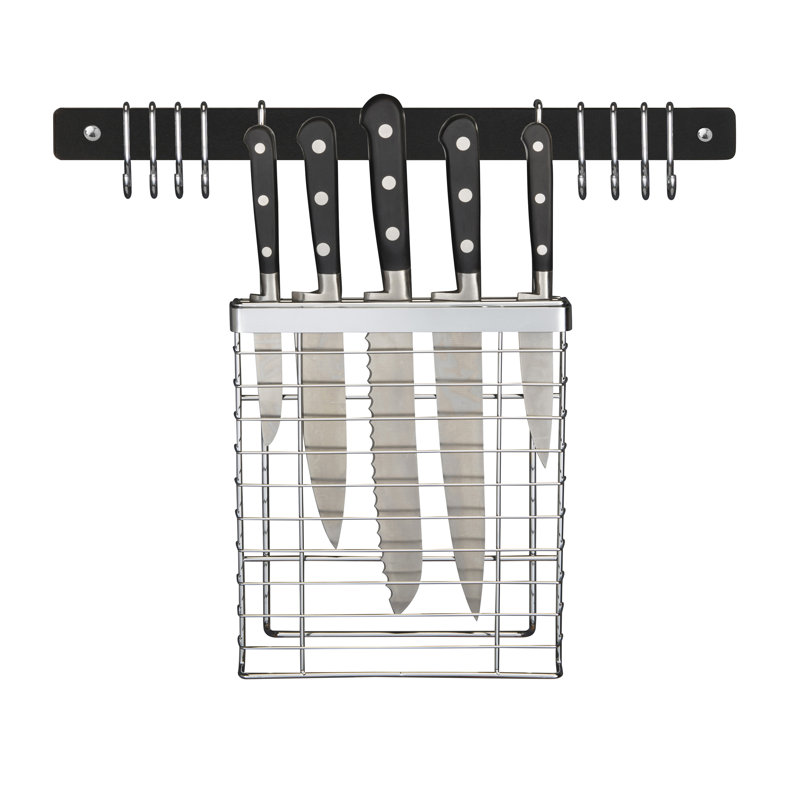 Metal Utensil Crock, Black