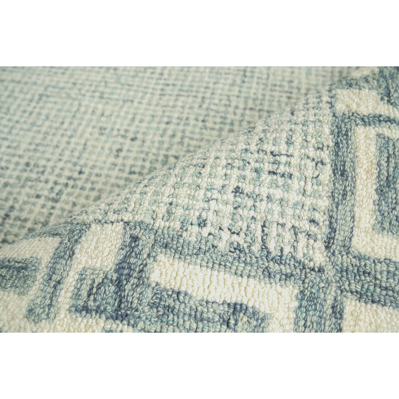 Caprice Wool Oriental Area Rug in Aqua, Rectangle 14' x 18'