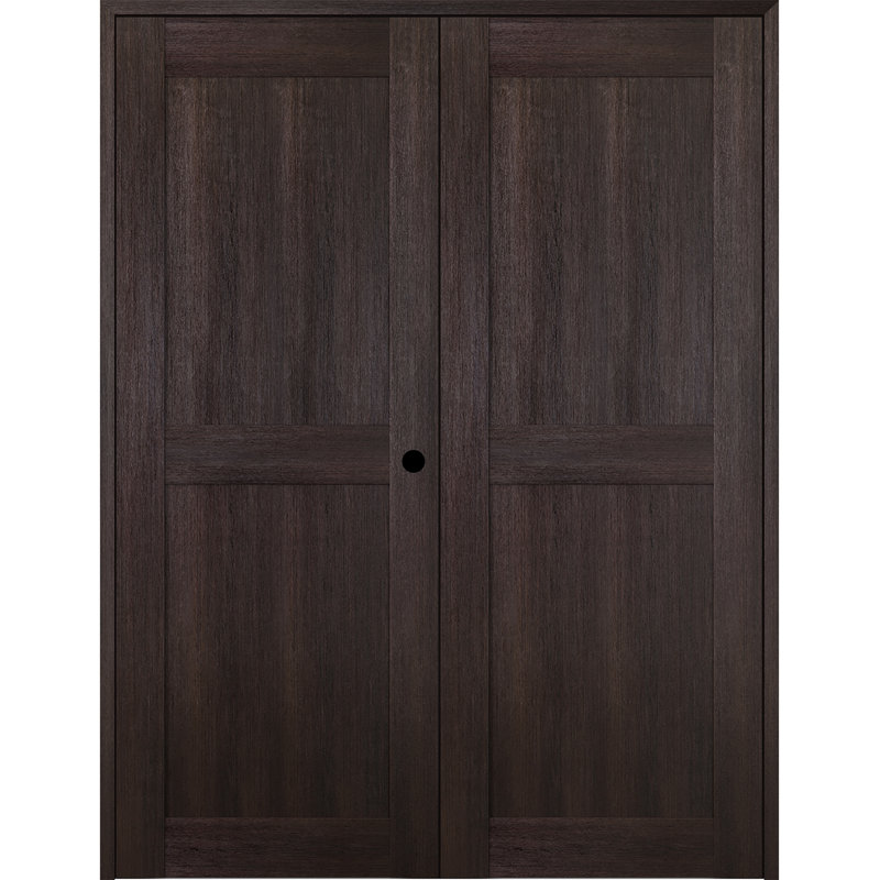 Porte française Avon 07, 72 po x 80 po, Chêne, Gauche
