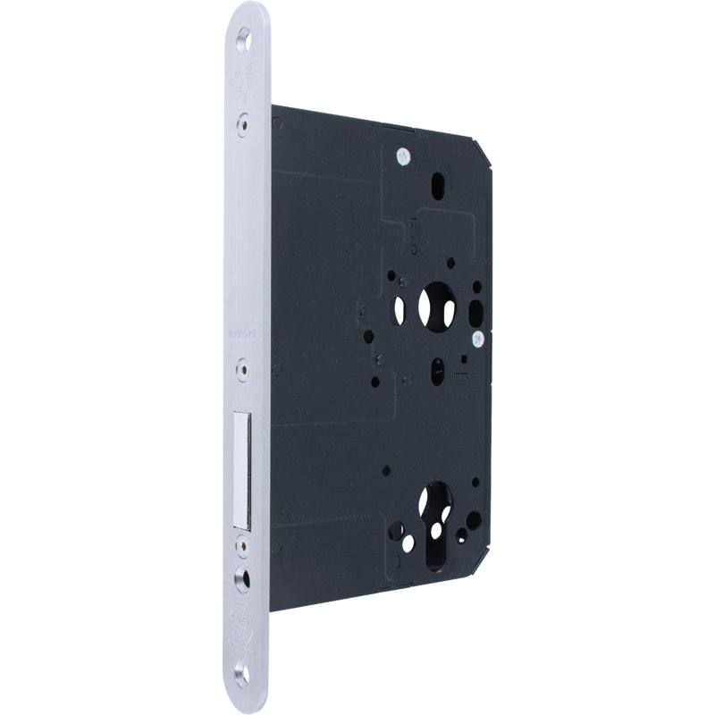 Amarrie Locks Upright Mortice Deadlock Case, Satin Stainless Steel, 16.5cm H x 1.6cm W x 10.8cm D