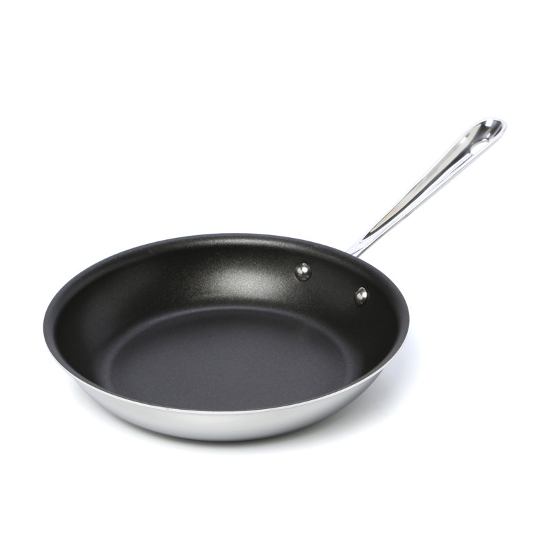 All-Clad D3 Stainless Steel Non-Stick Frying Pan, 10" Diameter