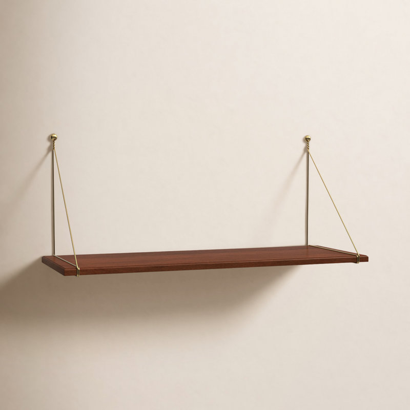 Tablette en bois d'hévéa ivoire