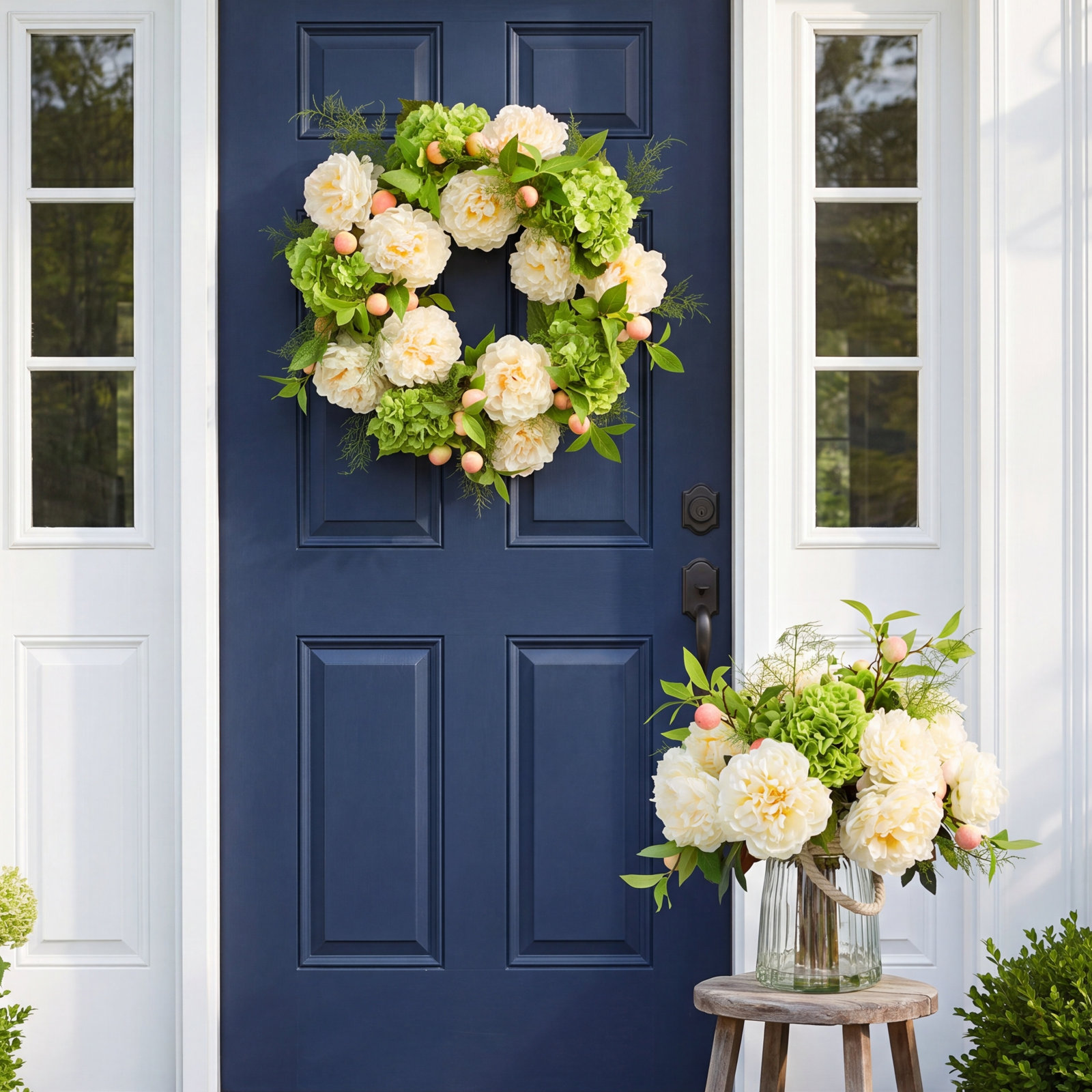 Addison 23" Peony Wreath