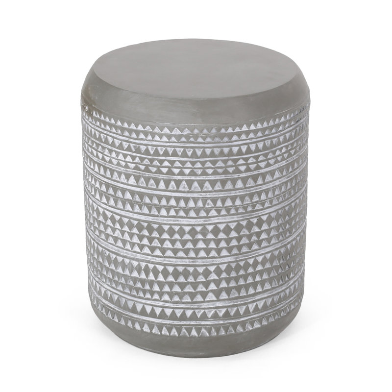 Outdoor Lightweight Concrete Side Table