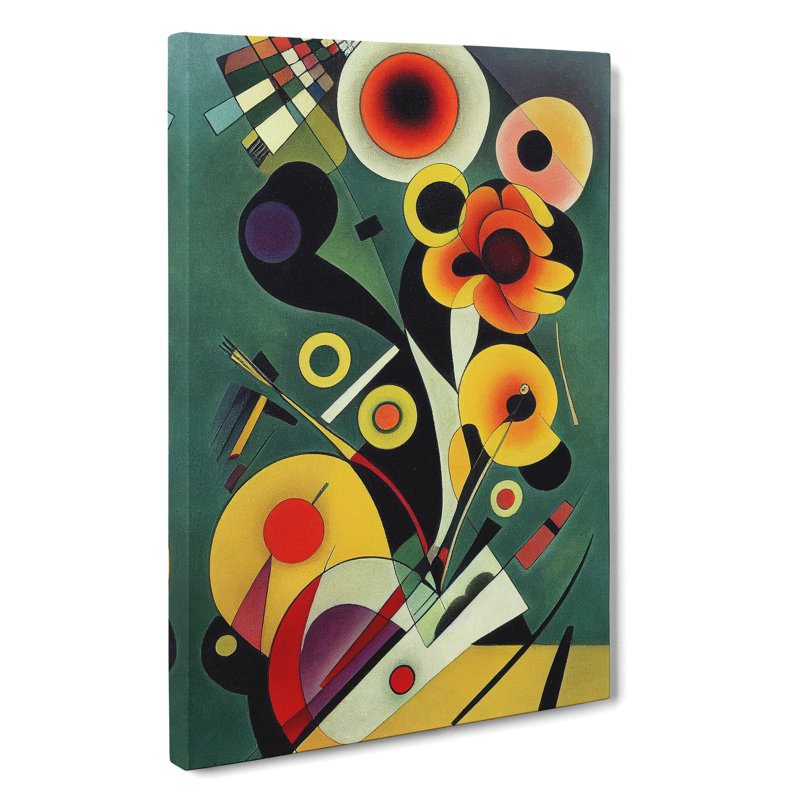 Wondrous Abstract Flowers No.5 - Wrapped Canvas, 50cm H x 35cm W x 3cm D