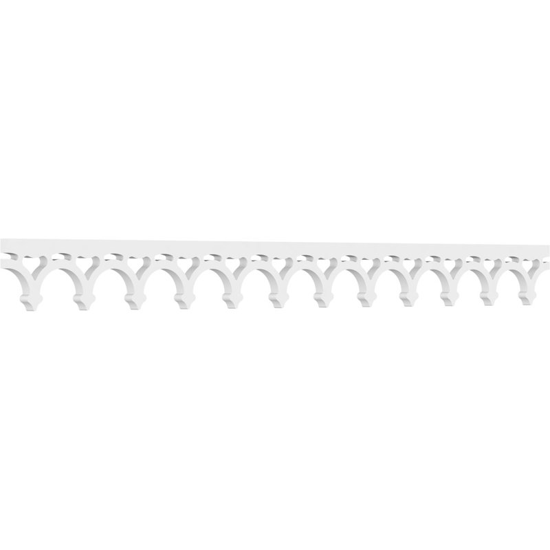 Garniture de sol en PVC de qualité architecturale H 4 po x P 5/8 po x L 48 po Stanley, H 4 po x L 48 po x P 0,63 po