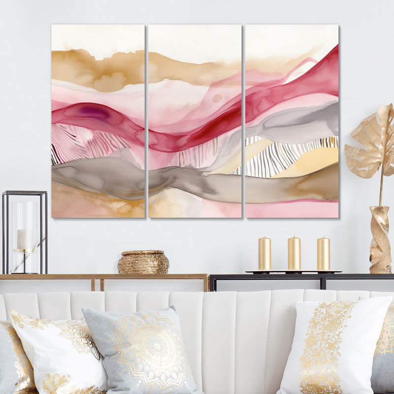 «Connaissances des rêves», reproduction d'harmonie sur toile, 3 pièces, H 28 po x l 36 po x P 1 po