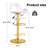 Kimara Modern 360° Rotation Pneumatic Height Adjustment 40" Counter Stools (Set of 4)-1090421200
