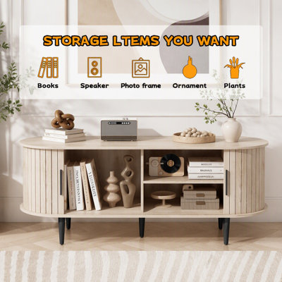 Meuble télé moderne de 47 po avec armoire