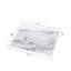31 Inch Marble Vanity Top, Bathroom Vanity Top With Undermount Rectangular Middle Sink And 4" Height Backsplash, Pre-Drilled Faucet Hole  Vanity Top, Carrara White With Veins