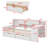 Wooden L-Shape Daybed With Storage Cabinets And Storage Drawers,Multi-Functional Bed With Study Desk-1957261262-1957261263